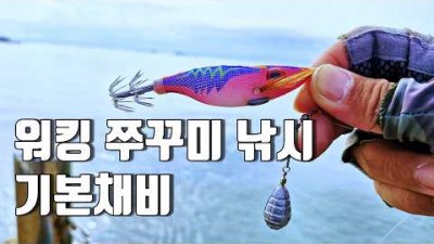 인천 자월도 선착장 워킹 쭈꾸미 낚시 채비법 낚시법